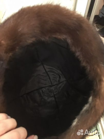 Шляпка норковая р 55