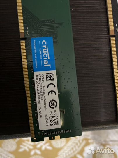 Оперативная память ddr4 4gb x 4