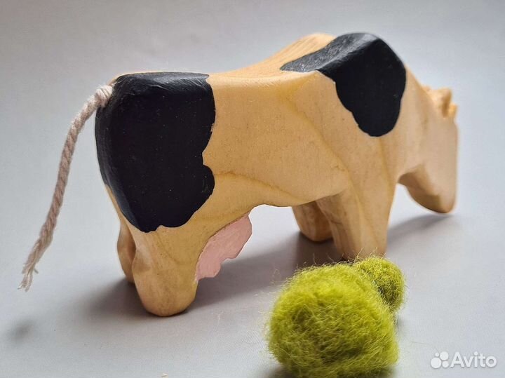 Деревянная игрушка Корова