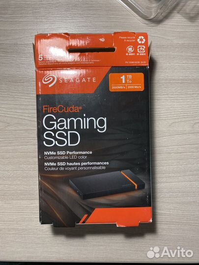 Внешний жесткий диск SSD 1tb, FireCuda Gaming SSD