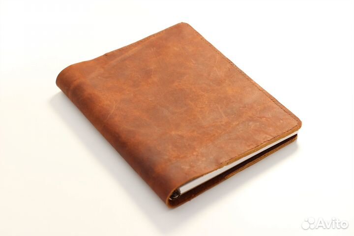 Ежедневник А5 на кольцах. Ручная работа. Нат.кожа