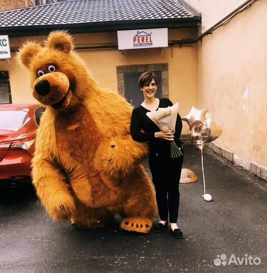 Белый Мишка,Панда,Чебурашка на праздник. 2м 60 см