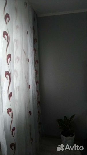 Тюль белая с узорами