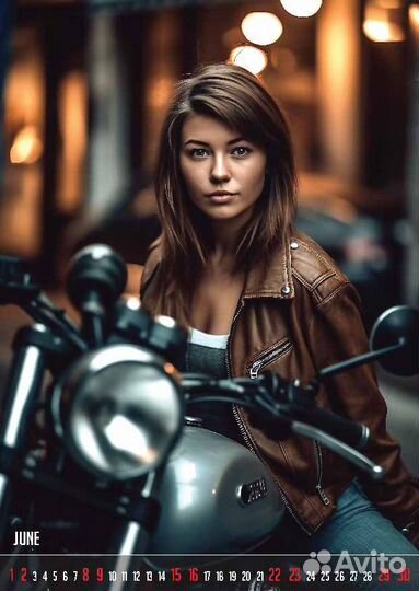 Настенный календарь Girls on Bikes 2024