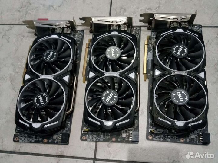 Видеокарта MSI Radeon RX580 Armor 8gb