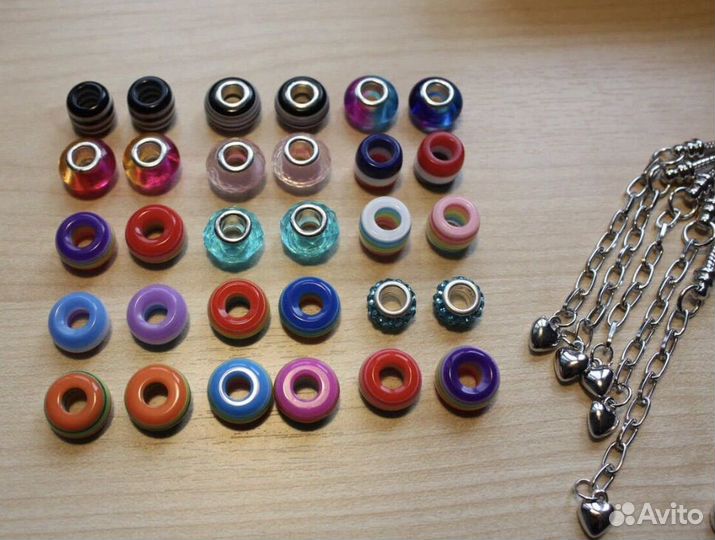 Шармы бусины для рукоделия набор 30 шт