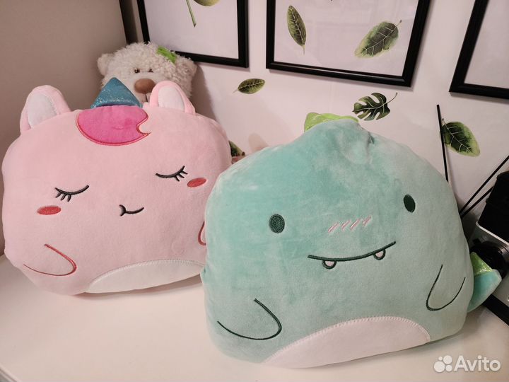 Игрушка-подушка с пледом