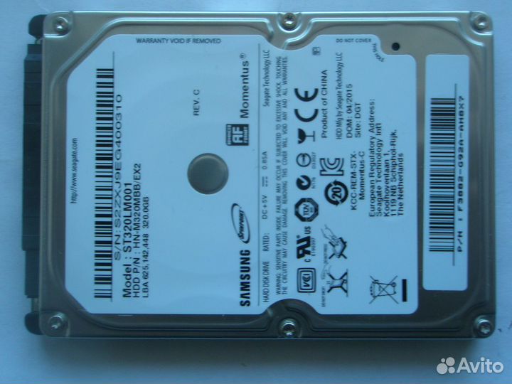 Новый жесткий диск для ноутбука