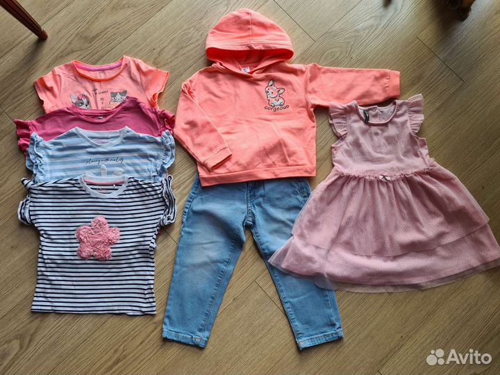 Пакет вещей на девочку 98 104