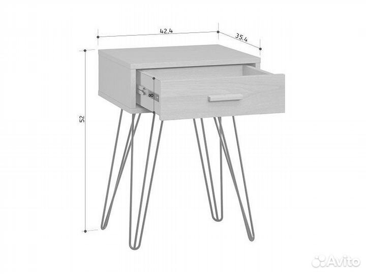 Тумба прикроватная Ивейн-5 Iron Latte