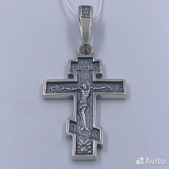 Серебряный крест Да воскреснет Бог, 1630ч