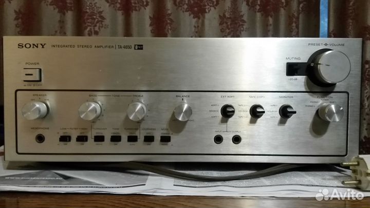Усилитель интегральный sony тa-4650 V-FET 220V