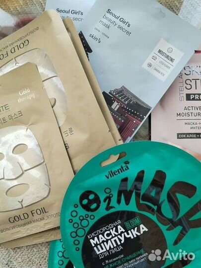 Маски для лица. Тканевые и гидрогелевые