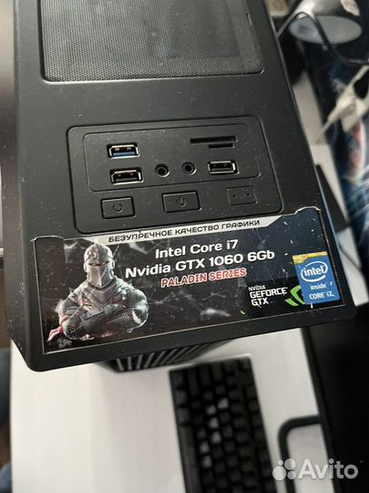 Продам игровой Компьютер gtx1060 6gb/i74600M/8 gb