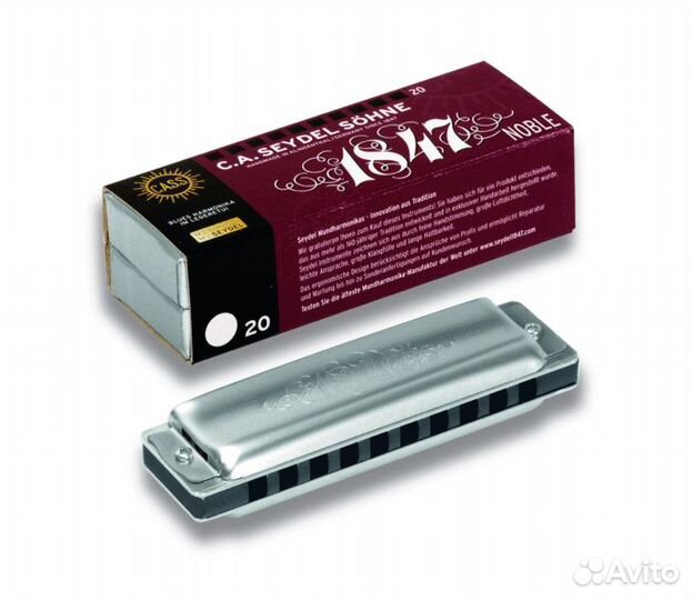 16501BB 1847 Noble Bb Губная гармошка, Seydel Sohn