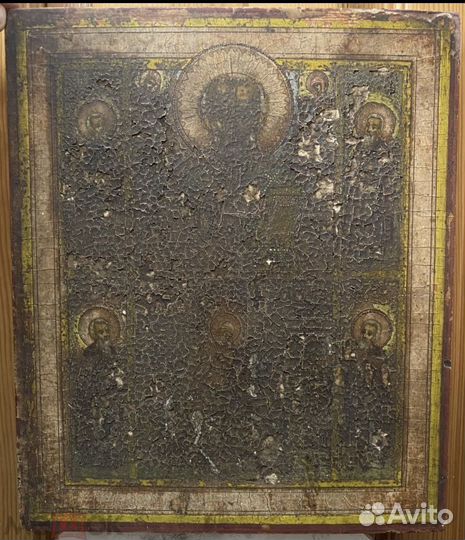 Старинная Икона Николай Чудотворец Святые