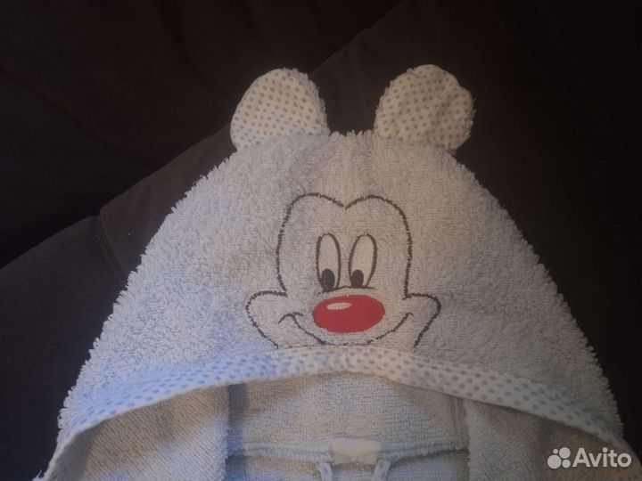 Детский махровый халат, р. 92-98см