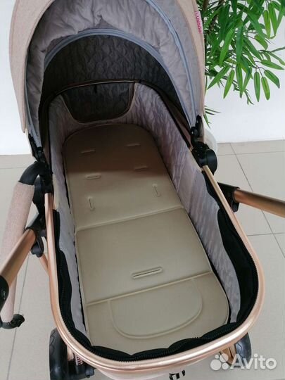 Новая коляска 2в1 Luxmom Dalux 608 (бежевый)