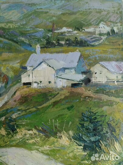 Картина маслом на холсте пейзаж