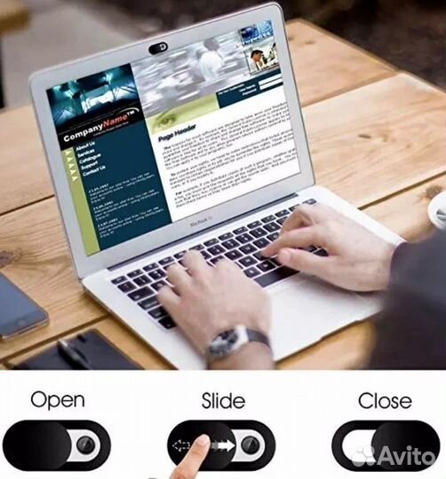 Веб-шторка защита для веб камеры ноутбука смарфона