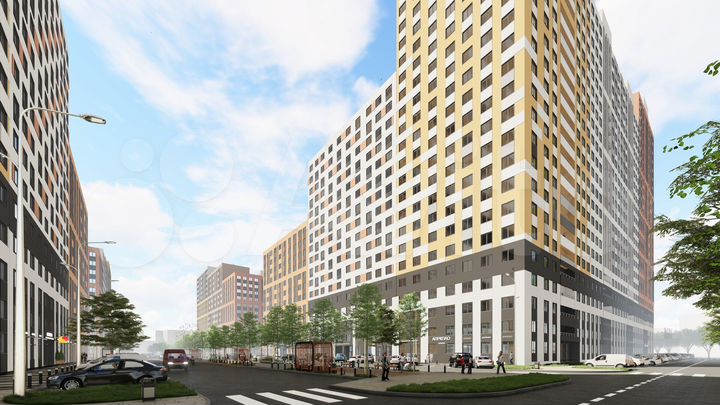 3-к. квартира, 57,5 м², 2/17 эт.