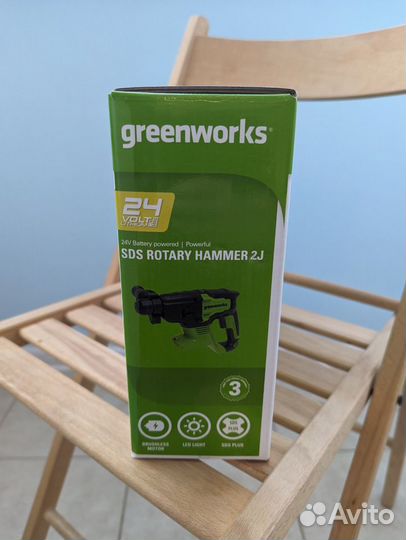 Перфоратор Greenworks GD24SDS2