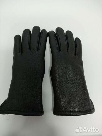 Перчатки кожаные утеплённые
