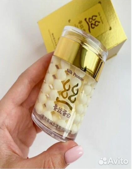Крем для лица с протеином шелка