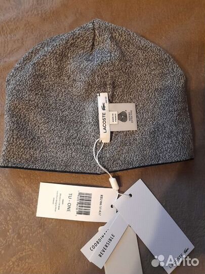 Шапка детская Lacoste оригинал двусторонняя