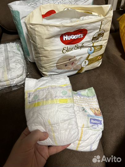 Памперсы подгузники 0, 1 pampers, haggies 0, sleep