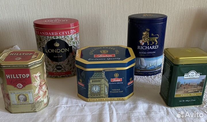 Жестяные банки для чая