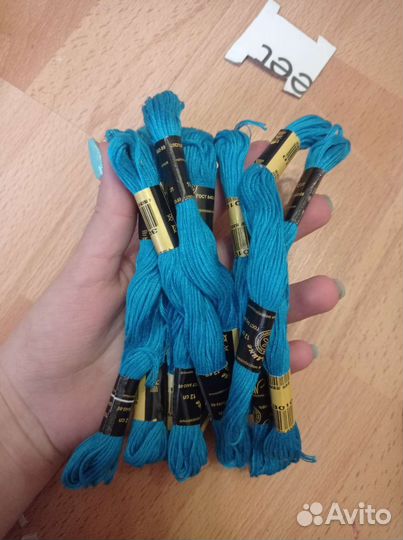 Нитки мулине 10 мотков пнк кирова цвет 3010