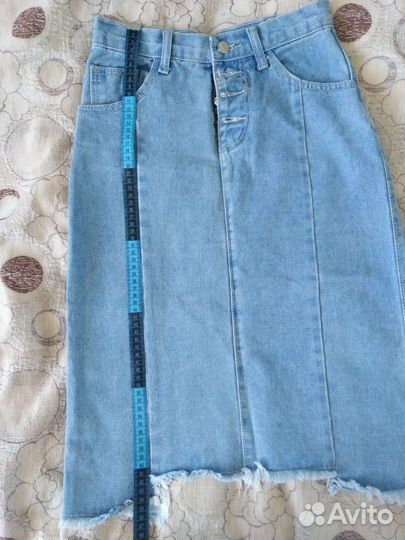 Джинсовая юбка, размер 42-44,М