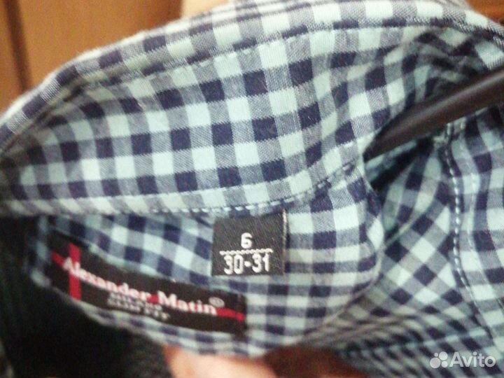 Рубашка в клетку для мальчика