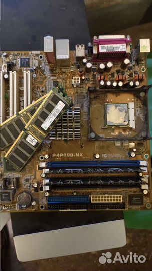 Материнская плата S478 с процессором