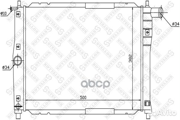 Радиатор системы охлаждения Daewoo Lanos/Nubira