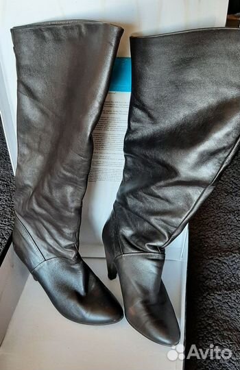 Ботфорты женские кожаные