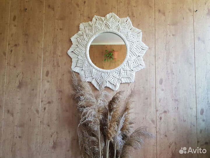 Зеркало макраме