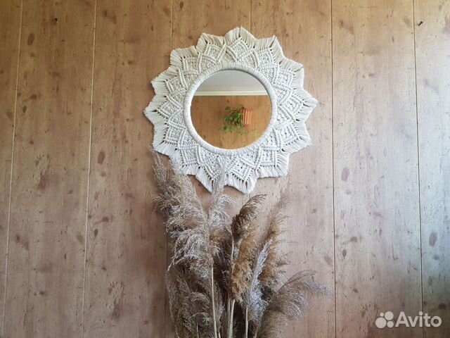 Зеркало макраме