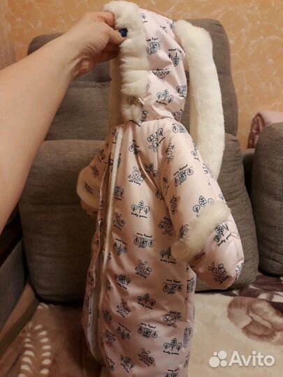 Комбинезон-мешок для девочки (зима)