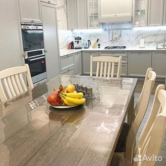 Силиконовая скатерть, мягкое стекло