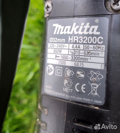 Отбойный молоток перфоратор makita HR 3200С Япония