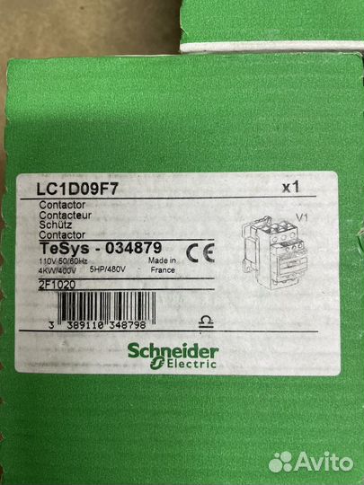 Контактор Schneider Electric LC1D09F7