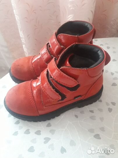 Ботинки кожанные для девочки 31размер