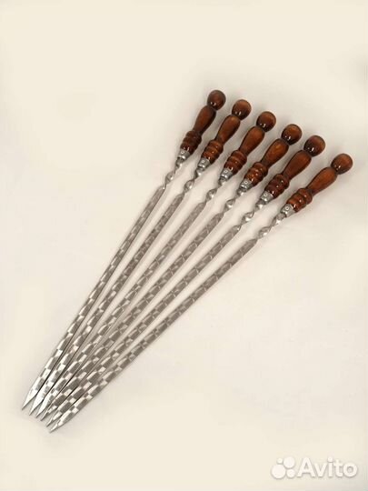 Шампура с деревянной ручкой