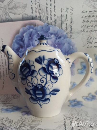 Чайник заварочный гжель