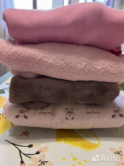 Пакет теплой одежды на девочку 1-3 месяца