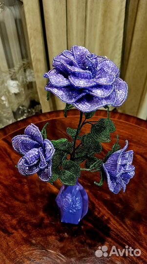 Цветы из бисера