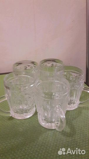 Кружечки хрустальные