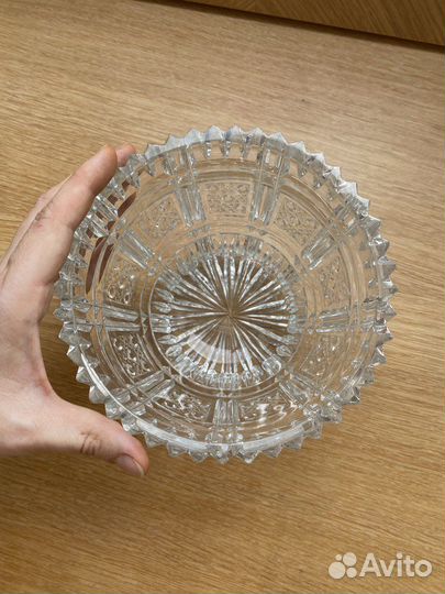 Ваза хрустальная советская